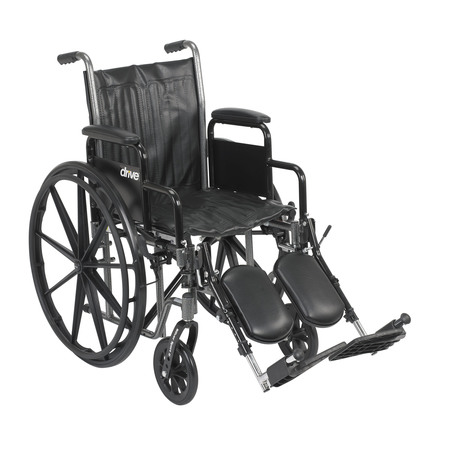 DRIVE MEDICAL Silver Sport 2 Wheelchair - 16" Seat ssp216dda-elr